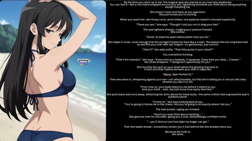 arms_above_head bikini body_control femdom magic manip mushoku_tensei nanahoshi_shizuka pov_sub sideboob