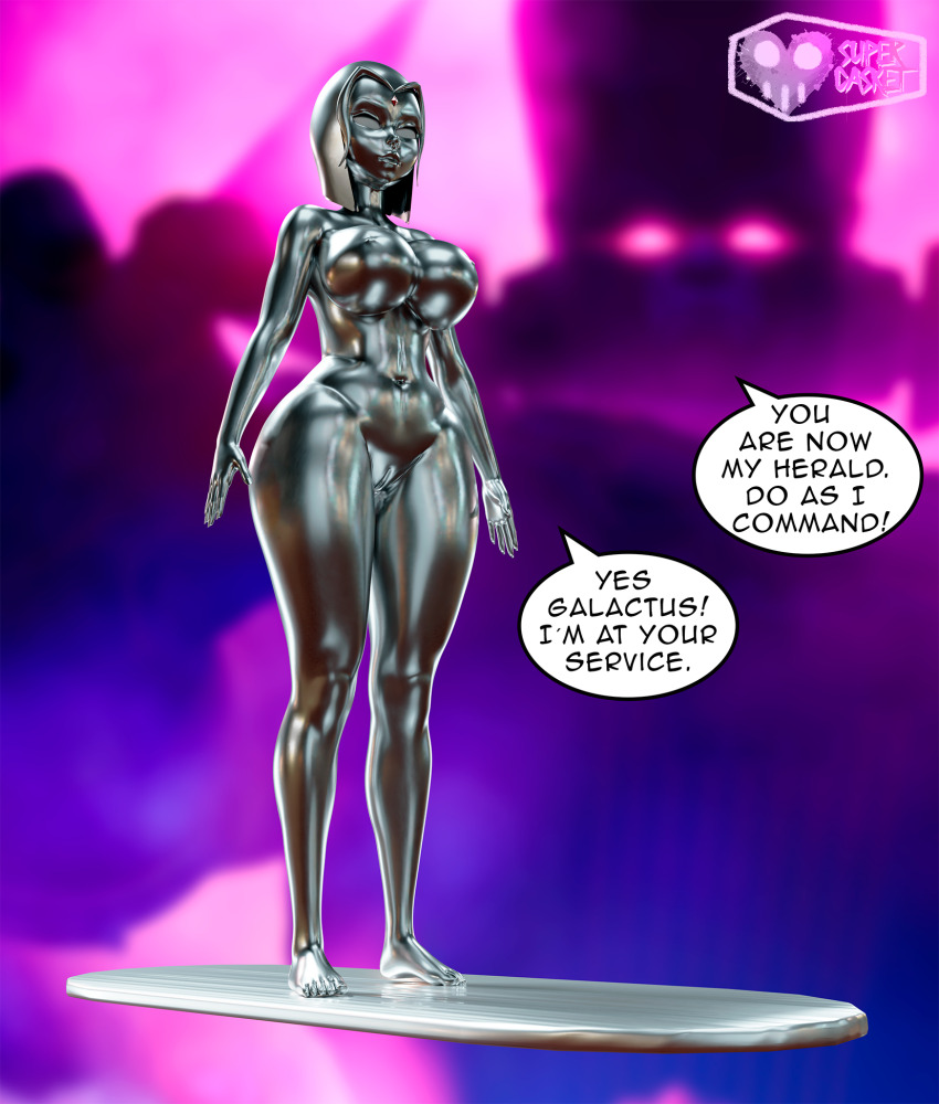 3d blender dc_comics galactus marvel_comics raven silver_surfer supercasket teen_titans text whitewash_eyes