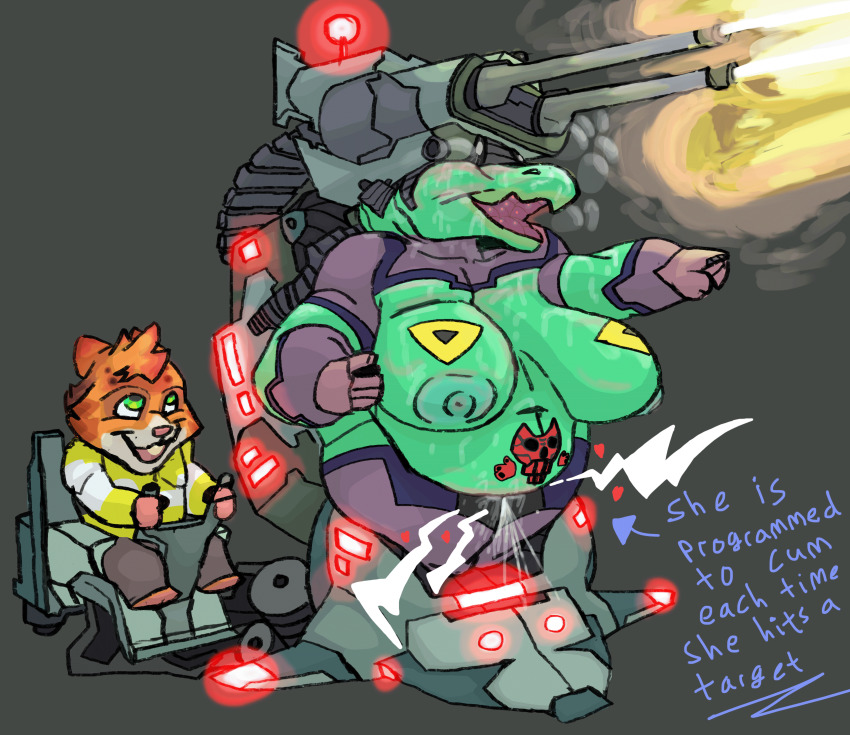 bbw body_control body_markings drone dronification femsub furry hippo_girl huge_breasts remote_control robotization smagadoodle tech_control text thick_thighs weapon wide_hips