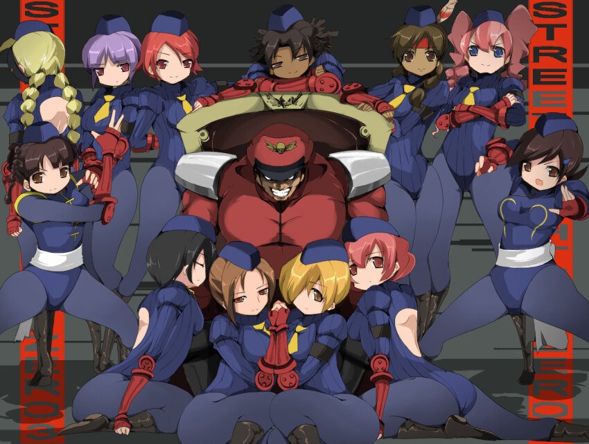 aprile_(street_fighter) ass beret black_hair blonde_hair blue_eyes breasts brown_hair cap capcom closed_eyes corruption crossed_arms dark_skin decapre_(street_fighter) enemy_conversion enero_(street_fighter) evil_smile femsub fevrier_(street_fighter) from_behind gloves hair_covering_one_eye happy_trance harem holding_hands jianyu_(street_fighter) juli juni long_hair looking_at_viewer looking_back m._bison marz_(street_fighter) mask multiple_girls multiple_subs noembelu_(street_fighter) pink_hair posing purple_hair red_eyes red_hair santamu_(street_fighter) satsuki_(street_fighter) shadaloo_dolls short_hair sitting smile standing street_fighter tie tight_clothing white_eyes xiayu_(street_fighter) yellow_eyes zzinzinz