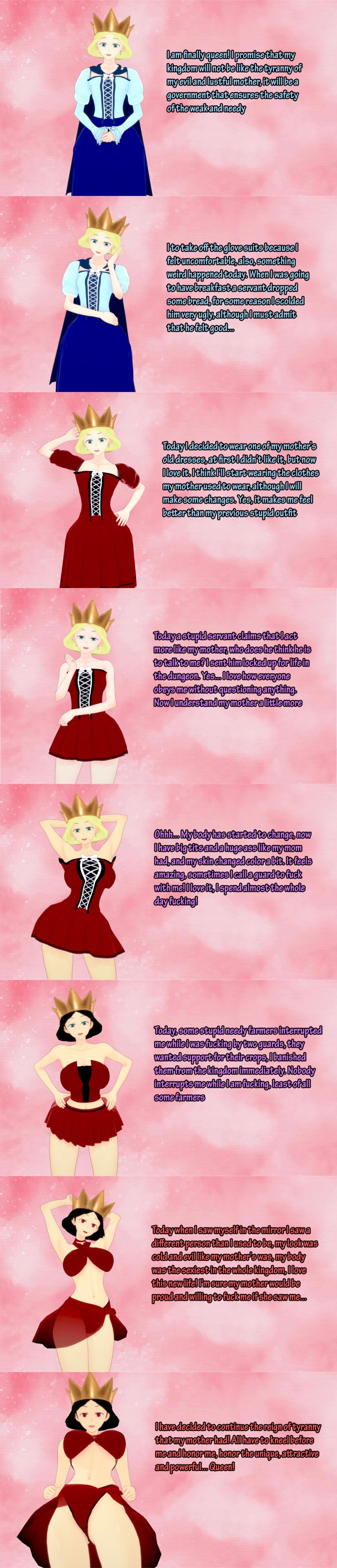 alternate_costume alternate_hair_color comic corruption cosplay femsub gabrielilm180 humor koikatsu! princess queen sequence tagme