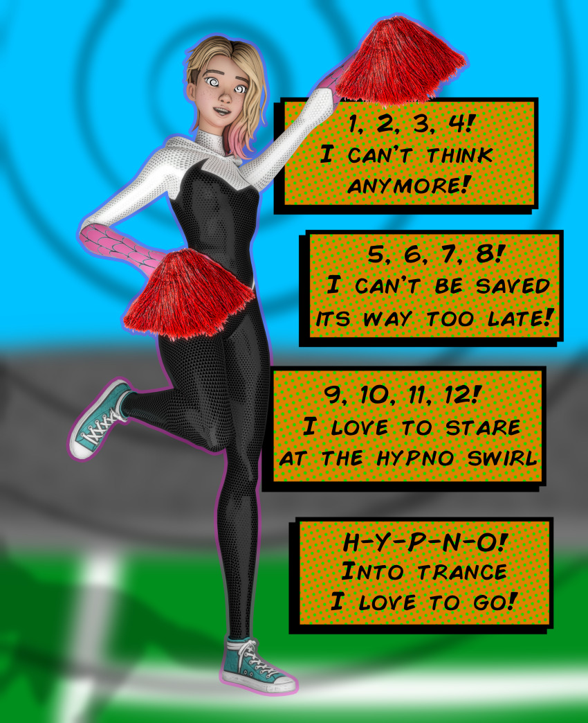 Hypnohub 3d Bimbofication Cheerleader Dancing Femsub Gwen Stacy Happy Trance Mantra Marvel
