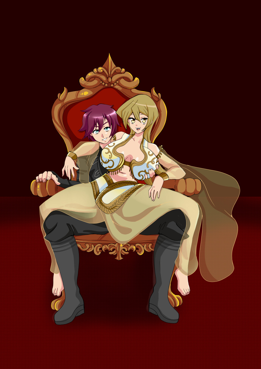 alexis_rhodes cosplay femsub groping happy_trance harem_outfit hinton_blitz karyu_ginsora_(saibot) large_breasts maledom original smile tagme vampire yu-gi-oh! yu-gi-oh!_gx