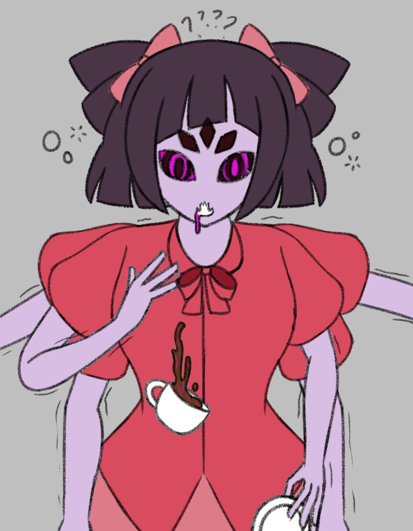 female_only femsub grey_background muffet solo spider_girl tagme undertale usakiki