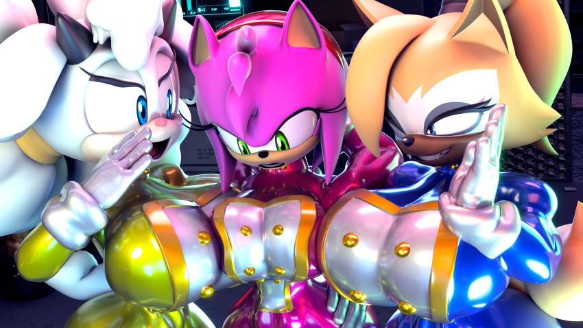 3d amy_rose ass breasts complex_background female_only femsub furry gloves green_eyes high_heels huge_breasts lanolin_the_sheep latex meat_corp military_uniform palisal smile sonic_the_hedgehog_(series) standing tongue tongue_out uniform whisper_the_wolf