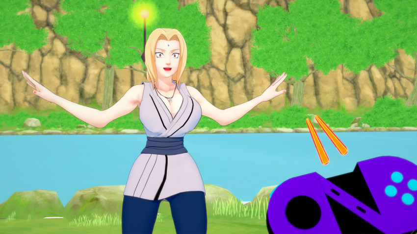 3d antenna empty_eyes femsub happy_trance large_breasts naruto_(series) remote_control takazumishan tech_control tsunade