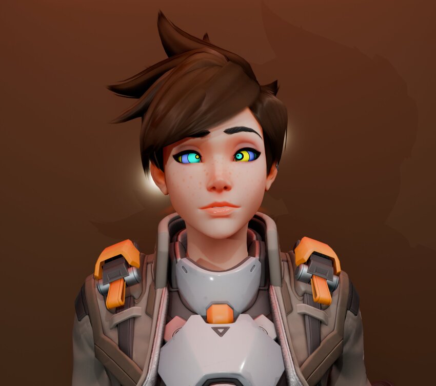 3d brown_hair femsub hypno_ninja kaa_eyes overwatch short_hair spiral_eyes tracer