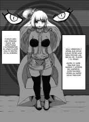 breasts character_request comic empty_eyes female_only femsub greyscale hypnotic_eyes jaisen_rei long_hair original spanish stage_hypnosis text translated rating:Questionable score:35 user:Mattlau04