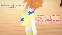 aware clothed crop_top dialogue female_only misty mustardsauce orange_hair pokemon pokemon_(anime) solo text rating:Safe score:0 user:Bootyhunter69