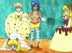 alternate_color_scheme alternate_costume blonde_hair brown_eyes brown_hair chocolate closed_eyes corruption dark_skin female_only green_eyes hypnotic_food hypnotized_dom marzipan memetic_control multiple_girls multiple_subs sailor_mercury sailor_moon sailor_moon_(series) sailor_uranus sailor_venus tears transformation twintails zoe-the-pink-ranger rating:Safe score:6 user:MultiLimbedXeno