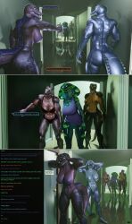 3d bethany_(thalarynth) caption comic crocodile_girl dialogue furry harem humor kathy_(thalarynth) multiple_subs muscle_girl original pov_dom scalie snake_girl speech_bubble story sue_(thalarynth) text thalarynth_(manipper) tongue_out trigger rating:Explicit score:15 user:Thalarynth