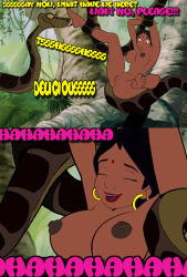 aged_up breasts coils comic foot_licking kaa large_breasts nude pussy shanti spread_legs text the_jungle_book tickling waqqed_(manipper) rating:Explicit score:9 user:RayX