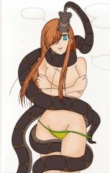 bikini_bottom breasts brown_hair coils disney femsub happy_trance hypnotic_eyes kaa kaa_eyes kanazy large_breasts lompich_(colorist) long_hair maledom simple_background smile snake tales_of_(series) tales_of_the_abyss tear_grants the_jungle_book topless undressing white_background rating:questionable score: user:lepig
