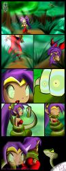 absurdres breasts coils comic dancer dead_source disney elf_ears expressionless femsub happy_trance hypnogoat666 hypnotic_eyes kaa kaa_eyes large_breasts open_mouth ponytail purple_hair shantae shantae_(series) sleeping snake the_jungle_book very_long_hair rating:Safe score:51 user:Mindwipe