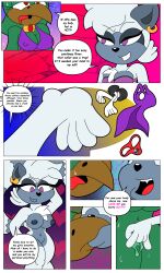 absurdres beak bird_girl bottomless breasts collar cum drool female_only femdom femsub fleetway64 furry idw_comics lemur_girl nude pussy smile sonic_the_hedgehog_(series) tangle_the_lemur text tongue topless rating:explicit score: user:fnas