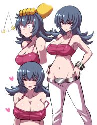 before_and_after black_hair breasts coin comic dazed drool erect_nipples female_only femsub hand_on_head happy_trance heart heart_eyes hypno konno_tohiro large_breasts long_hair midriff multiple_views nintendo open_mouth pendulum pokemon pokemon_heartgold_and_soulsilver sabrina shrunken_irises sweat symbol_in_eyes rating:Questionable score:601 user:Mindwipe