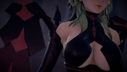  3d alternate_costume breasts byleth_eisner corruption enemy_conversion exaltedbrand female_only fire_emblem fire_emblem_three_houses kronya_outfit mmd nintendo solo  rating:questionable score: user:exaltedbrand