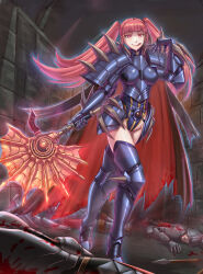  armor axe corruption enemy_conversion fire_emblem fire_emblem_three_houses hilda_valentine_goneril leebigtree nintendo tagme  rating:questionable score: user:xotoj