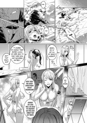 bottomless breasts comic duokuma exposed_chest female_only femsub ghost greyscale groping hard_translated hyoui_lover large_breasts masturbation monochrome multiple_girls nude orgasm possession tagme text topless translated underwear undressing yuri rating:Explicit score:8 user:L12@