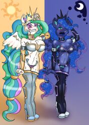ahegao aware blush bondage boots breasts cleavage collar drool earbuds femsub furry happy_trance high_heels horse_girl hypnotic_audio hypnotic_music kaa_eyes kandlin large_breasts my_little_pony princess princess_celestia princess_luna resisting ring_eyes saluting self_hypnosis sex_toy shaverma17_(colorist) slavekini standing standing_at_attention sweat tech_control thigh_boots thighhighs very_long_hair vibrator wings rating:Explicit score:167 user:Shaverma17