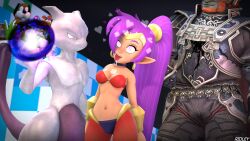 3d absurdres breasts dark_skin dazed drool duck_hunt_(character) duck_hunt_(series) earrings elf_ears erect_nipples eye_roll femsub ganondorf genie gerudo glowing glowing_eyes happy_trance jewelry large_breasts long_hair mewtwo multiple_doms nintendo open_mouth pokemon ponytail psychic purple_hair ridley_(artist) shantae shantae_(series) smile source_filmmaker super_smash_bros. symbol_in_eyes text the_legend_of_zelda twilight_princess very_long_hair rating:Questionable score:45 user:Ridley