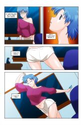 absurdres blue_eyes blue_hair closed_eyes comic dancing expressionless femsub open_mouth sailor_mercury sailor_moon_(series) short_hair spiral_eyes symbol_in_eyes tech_control text transformation wadevezecha rating:Questionable score:76 user:daveyboysmith9