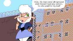 comic dawn_bellwether disney female_only furry howling_mad_fox_hatter sheep_girl text western zootopia rating:Safe score:70 user:Longma