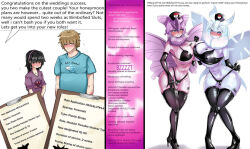 ass barcode bikini bimbofication bimbovaporeon blue_eyes blue_hair blush brain_drain breasts bug_girl cleavage clipboard clothed_exposure consensual dialogue femsub frosmoth furry gloves hat high_heels holding_hands huge_breasts latex malesub micro_bikini midriff moth_girl multiple_girls nintendo nurse pink_skin pokemon prostitution purple_hair red_eyes sexuality_change speech_bubble tail tattoo text thigh_boots thighhighs thong tight_clothing transformation transgender venomoth white_skin wings rating:Questionable score:110 user:Nobody67