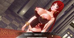 3d breasts custom_maid_3d_2 dialogue kamen_writer_mc large_breasts long_hair mc_trap_town red_hair rina_(mc_trap_town) text translated rating:Explicit score:4 user:7777777