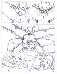 ahegao bottomless bunny_girl comic crazycowproductions cunnilingus empty_eyes female_only femdom femsub furry greyscale happy_trance humor licking oral orgasm original prissi_(crazycowproductions) sexuality_change squirrel_girl text traditional trippy_(trippy) yuri rating:Explicit score:34 user:crazycowproductions