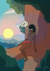 ahegao barefoot black_hair cum cum_on_body dark_skin dazed disney djuuicebox drool male_only maledom malesub mowgli open_mouth penis short_hair spread_legs the_jungle_book tongue tongue_out topless yaoi rating:Explicit score:54 user:DarknessRising
