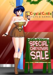 akane_tendo blue_hair bluebullpen breasts brown_eyes christmas cleavage empty_eyes female_only femsub happy_trance high_heels huge_breasts ranma_1/2 short_hair text transformation rating:Questionable score:66 user:daveyboysmith9
