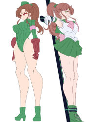  brown_hair chibotakun corruption femsub green_eyes ponytail red_eyes sailor_jupiter sailor_moon_(series) shadaloo_dolls solo street_fighter  rating:questionable score: user:zzzzzulu