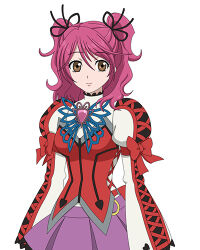 cheria_barnes dress female_only hair_buns pink_hair short_hair solo tales_of_graces triggerrock rating:safe score: user:marialorrena
