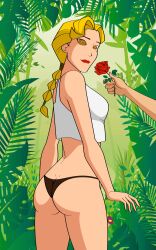 ass atlantis_the_lost_empire blonde_hair braid breasts dead_source disney female_only femsub flower happy_trance helga_sinclair jimryu large_breasts mole panties ring_eyes smell solo tank_top underwear yellow_eyes rating:Questionable score:40 user:Sleepyhead97