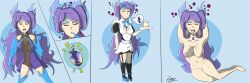  absurdres armpits barefoot bottomless bow breasts brighid_(xenoblade) comic corruption expressionless feet female_only femsub gloves long_hair maid nintendo nude opera_gloves thighhighs topless twintails xenoblade_chronicles xenoblade_chronicles_2 zayah  rating:questionable score: user:zayah