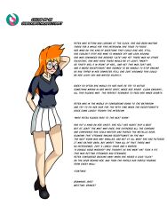 blush femsub glasses grimest_(manipper) idpet manip orange_hair skirt text rating:Safe score:5 user:IDPet