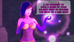 aware circe clothed dc_comics dialogue dogdog english_text female_only magic purple_hair solo text white_eyes whitewash_eyes rating:Safe score:0 user:Bootyhunter69