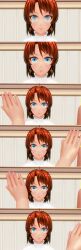 3d absurdres breasts brown_hair comic custom_maid_3d_2 dialogue empty_eyes female_only femsub kamen_writer_mc large_breasts manip mizuha_(kamen_writer_mc) text rating:Questionable score:12 user:Amazingbrahjr