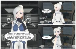 3d absurdres collar comic female_only femsub graybot rwby tech_control tepmarmy text winter_schnee rating:Questionable score:7 user:YuriLover2