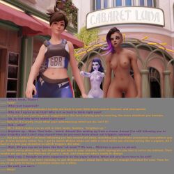 3d blue_hair blue_skin bottomless brain_drain breasts brown_hair caption d.va dazed dialogue expressionless female_only femdom femsub hypnotic_accessory hypnotized_hypnotist long_hair microchip multiple_girls nipples nude open_mouth overwatch pussy resisting sombra_(overwatch) spllcstr tech_control text topless tracer widowmaker zombie_walk rating:Explicit score:26 user:Spllcstr