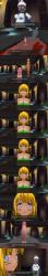 3d absurdres blonde_hair blush bottomless breasts comic cult custom_maid_3d_2 dark_elf dialogue empty_eyes etta_(mc_trap_town) expressionless femdom femsub kamen_writer_mc mc_trap_town multiple_girls nude open_mouth penis phiala_(mc_trap_town) screenshot symbol_in_eyes text topless white_hair xlmpth rating:Explicit score:5 user:Xlmpth