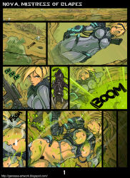  alien blonde_hair bodysuit breasts comic ganassa nova parasite sarah_kerrigan starcraft torn_clothes traditional  rating:explicit score: user:mesmer