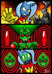 berty-j-a blue_hair chaoscroc_(character) comic femsub flame furry glowing glowing_eyes green_eyes horns horse_girl hypnotic_eyes jean_grey long_hair maledom marvel_comics my_little_pony open_mouth original phoenix_force possession robot super_hero the_great_and_powerful_trixie unhappy_trance unicorn_girl rating:Questionable score:22 user:TheGoodShank
