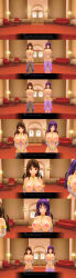 3d absurdres breasts comic custom_maid_3d_2 empty_eyes femsub hard_translated harem_outfit kamen_writer_mc large_breasts nipples text topless translated rating:Questionable score:9 user:Salinus