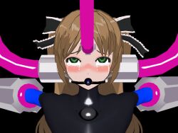 3d 3d_custom_girl ball_gag blonde_hair blush bodysuit brain_injection corruption empty_eyes enemy_conversion eyes_plant_(saihate_no_majo) female_only femsub gag gloves green_eyes latex long_hair magical_girl mahou_senshi_sweet_knight restrained ribbon ririko_nanase rubber saihate_no_majo simple_background solo tears tubes twintails rating:Questionable score:6 user:VortexMaster