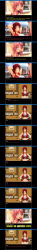3d absurdres bottomless breasts comic custom_maid_3d_2 empty_eyes erect_nipples kamen_writer_mc large_breasts long_hair nipples red_hair rina_(mc_trap_town) symbol_in_eyes text topless trigger rating:Explicit score:5 user:Salinus