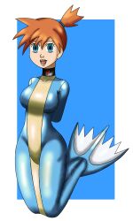  arms_behind_back bondage calnero femsub latex misty nintendo orange_hair pokemon pokemon_(anime) pokemon_red_green_blue_and_yellow vaporeon  rating:explicit score: user:calnero