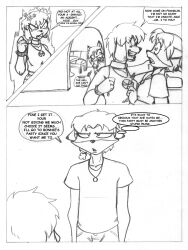 comic crazycowproductions dog_girl franklin_fox furry goth greyscale maledom original sheep_girl text traditional rating:Questionable score:8 user:crazycowproductions