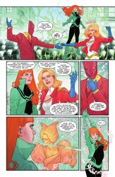 comic dancing dc_comics femdom femsub lilith_clay marguerite_sauvage music official power_girl red_hair super_hero surprised rating:Safe score:12 user:BelleMax303
